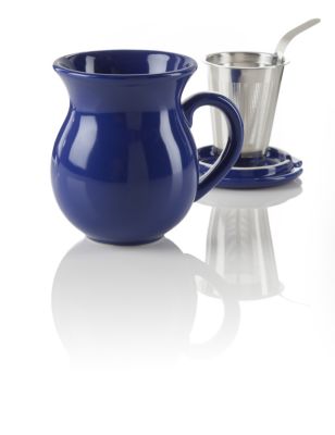 Curve Blue Infuser Tea Mug